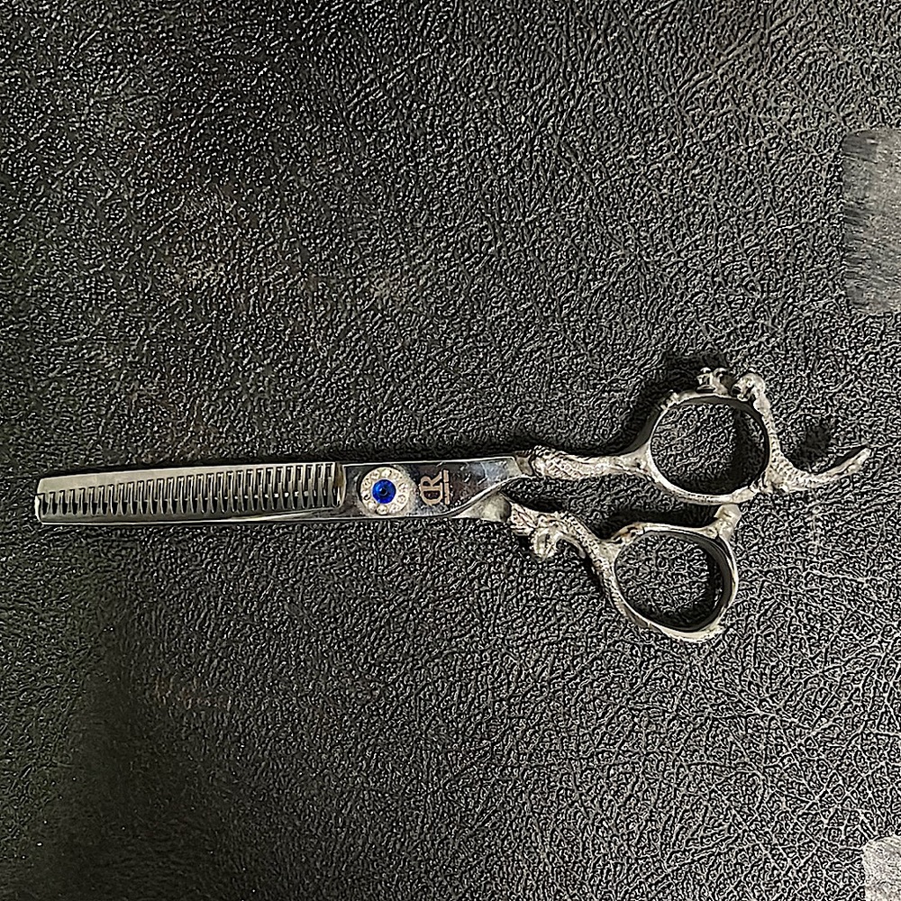 Dragon Riot, Hair Cutting Scissors, Silver